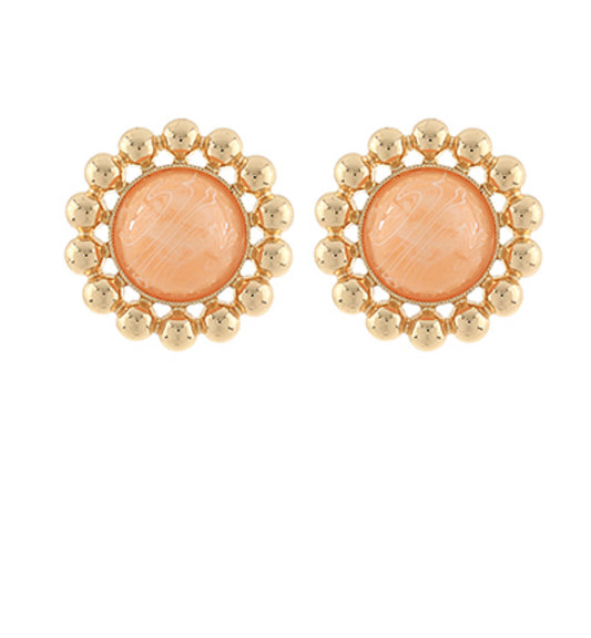Dome Stone & Ball Stud