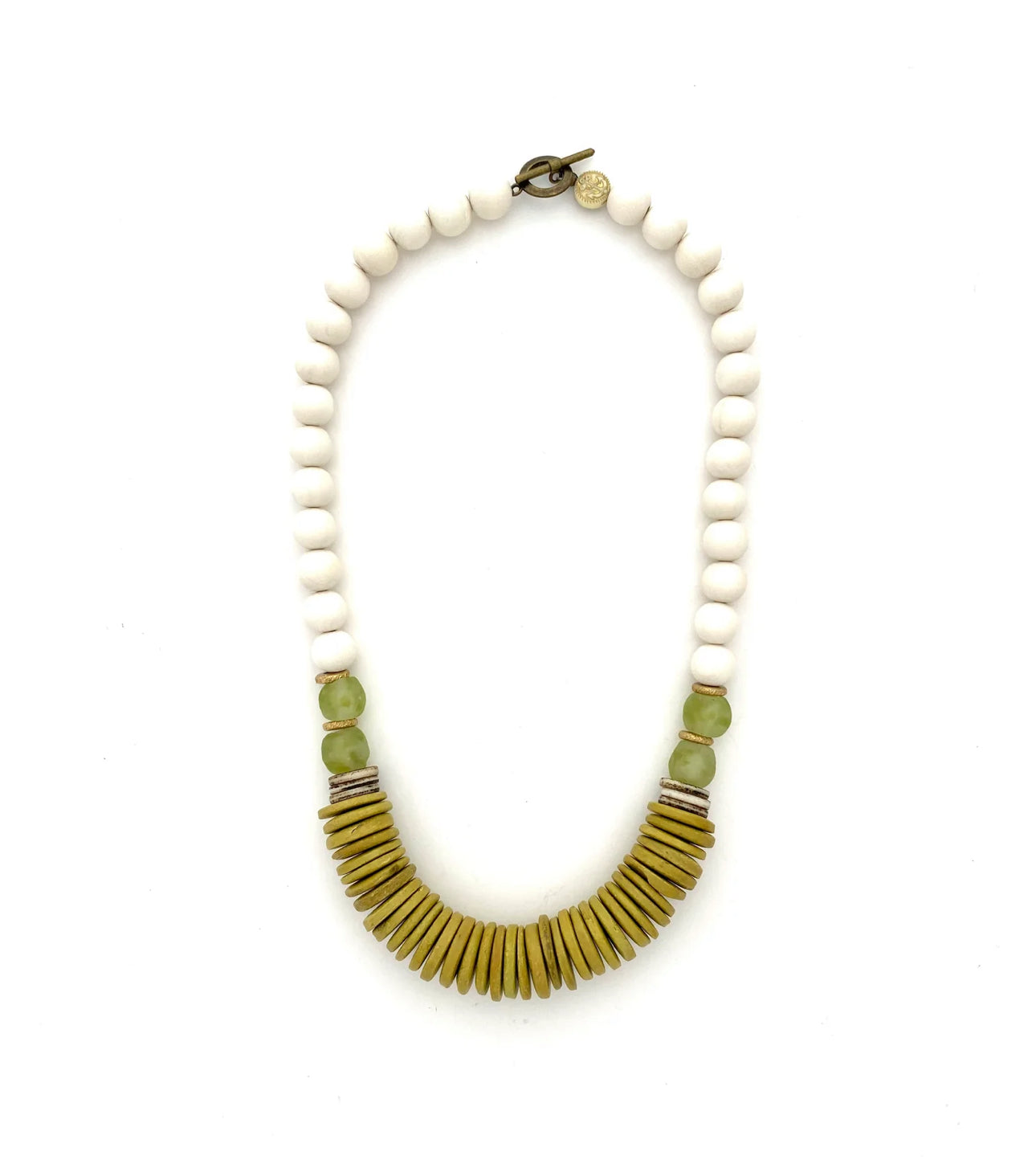 Shades of Green Bead Necklace