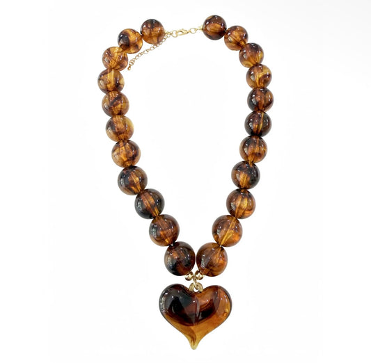 The Kaiden Chunky Heart Pendant Necklace