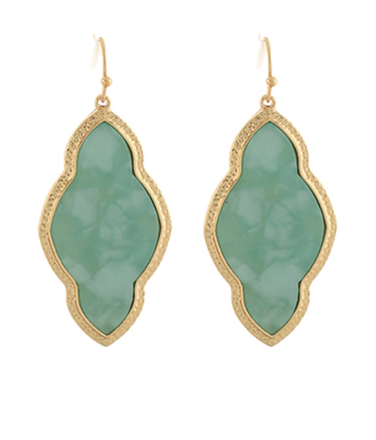 Shell Arabesque Drop Earrings