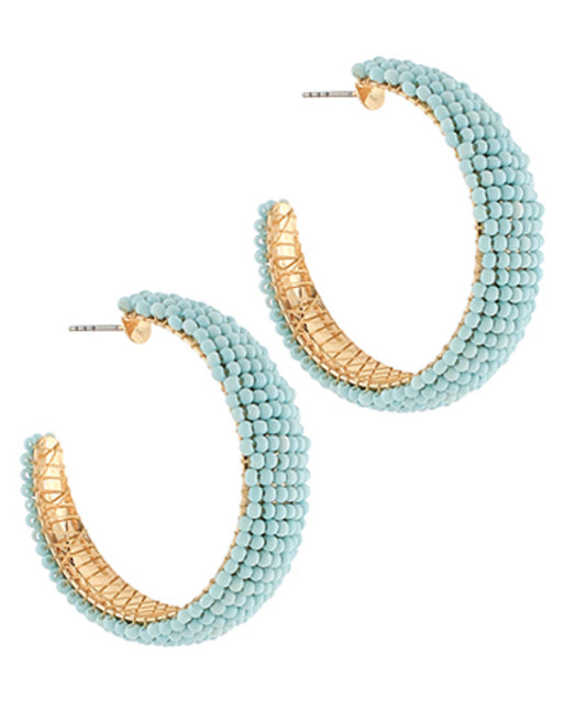 Seedbeaded Hoops