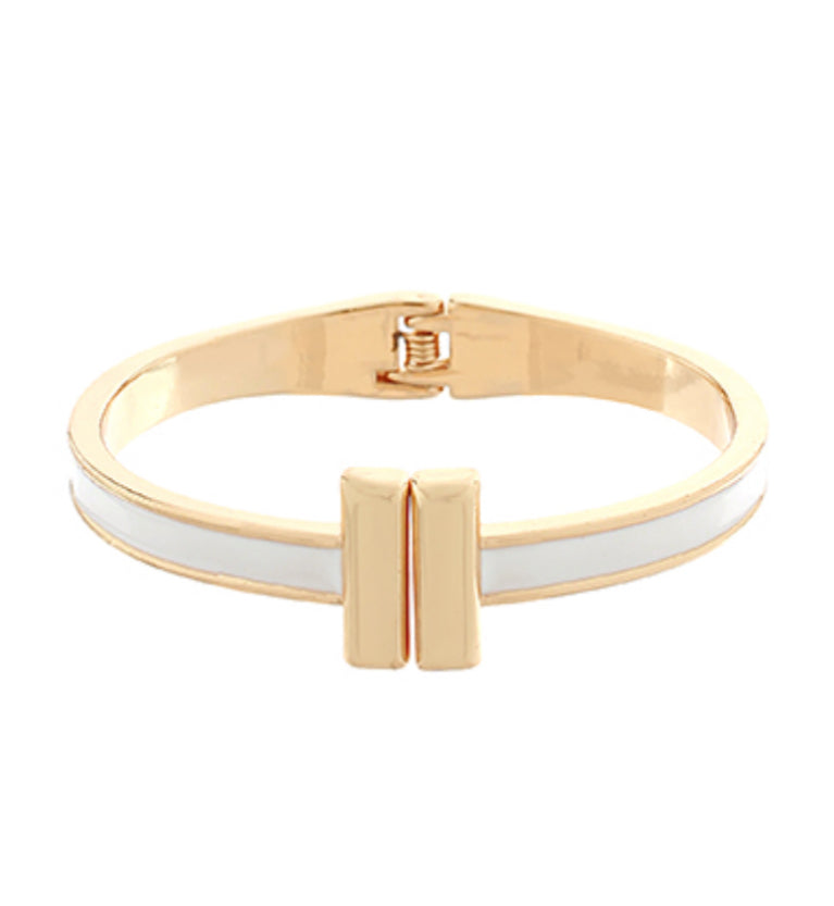 End Bar Enamel Coated Bangle