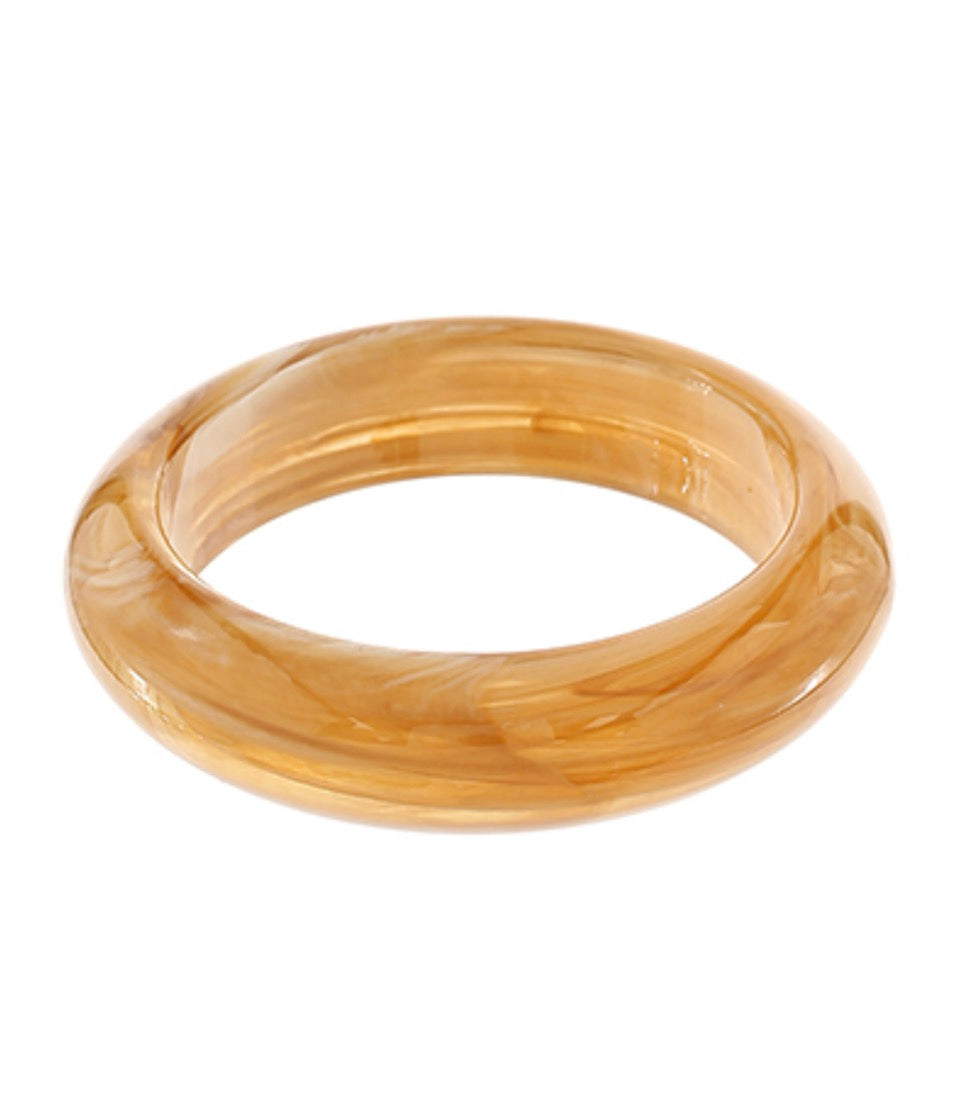 Light Brown Marble Acrylic Bangle