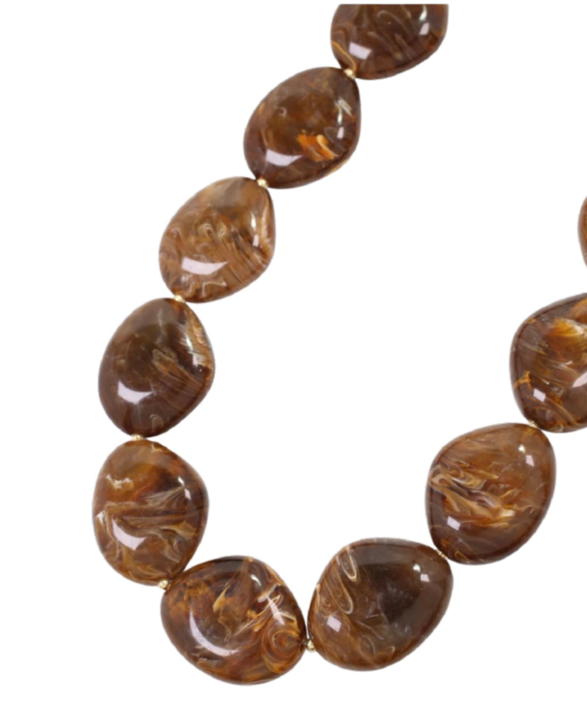 Bowlie Chunky Brown Necklace