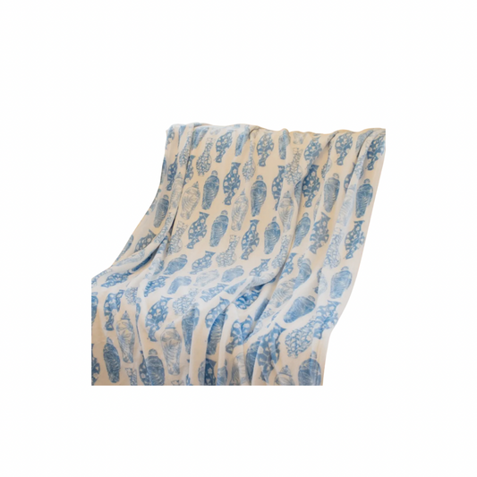 Blue Chinoiserie Throw