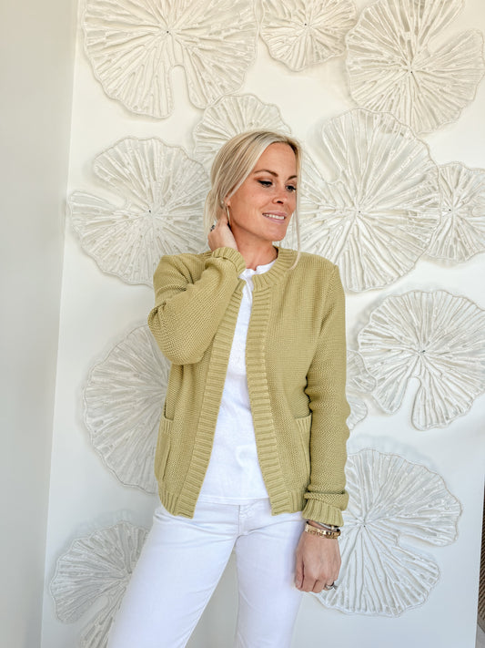 Wasabi Knit Cardigan