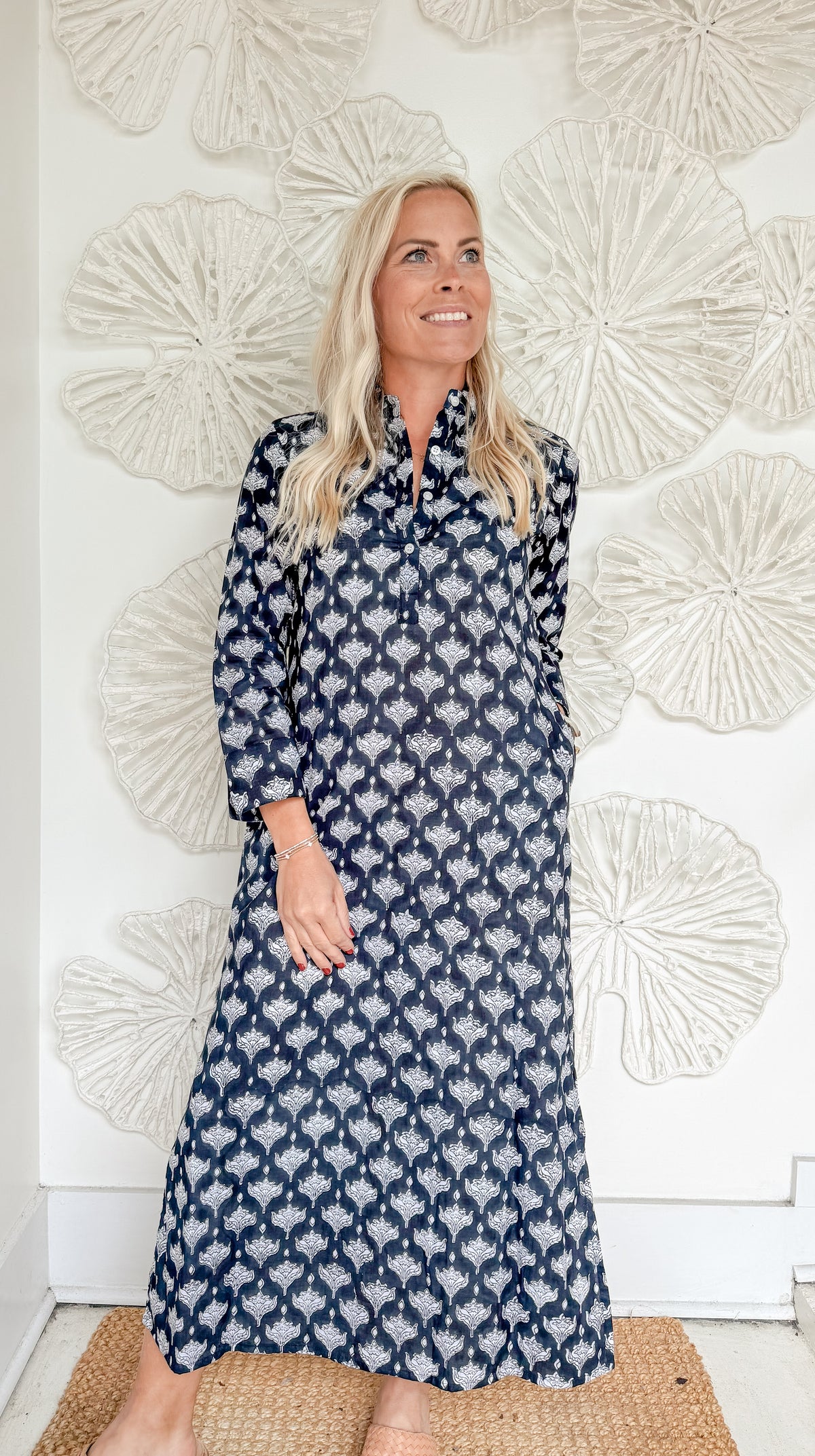 The Madison Block Print Midi
