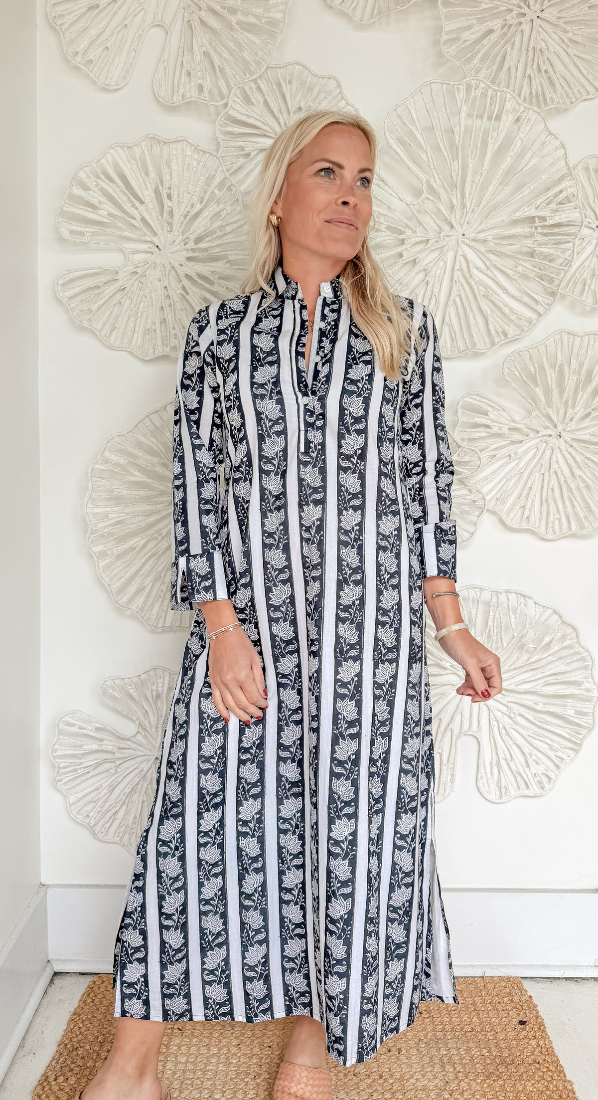 The Deanna Block Print Midi
