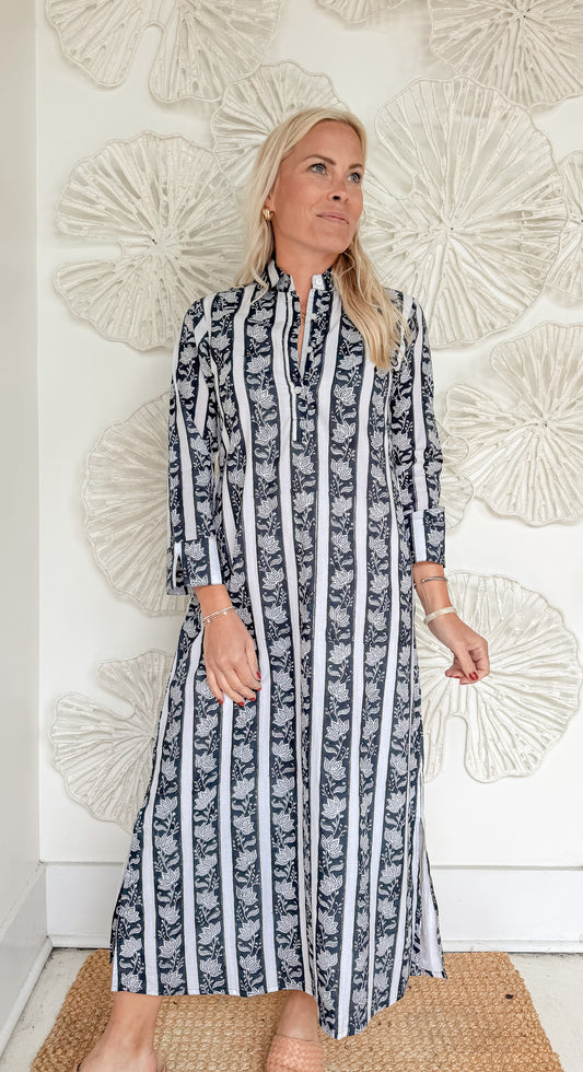 The Deanna Block Print Midi